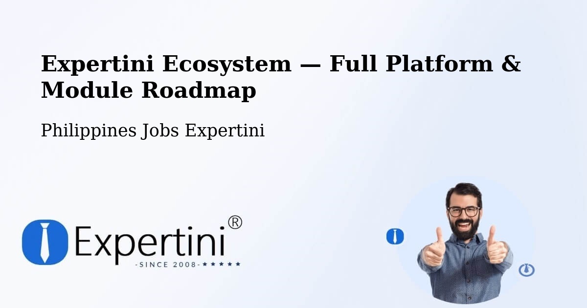 Expertini Ecosystem — Full Platform & Module Roadmap – Gitagum